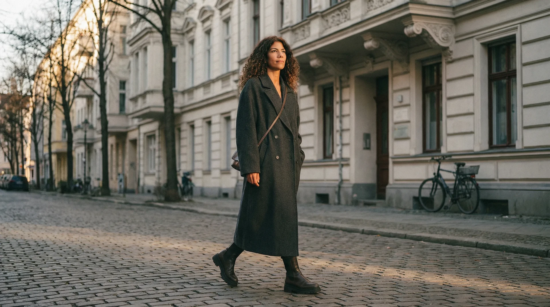 Dina à Berlin — photo prise sur le vif dans son cadre de vie