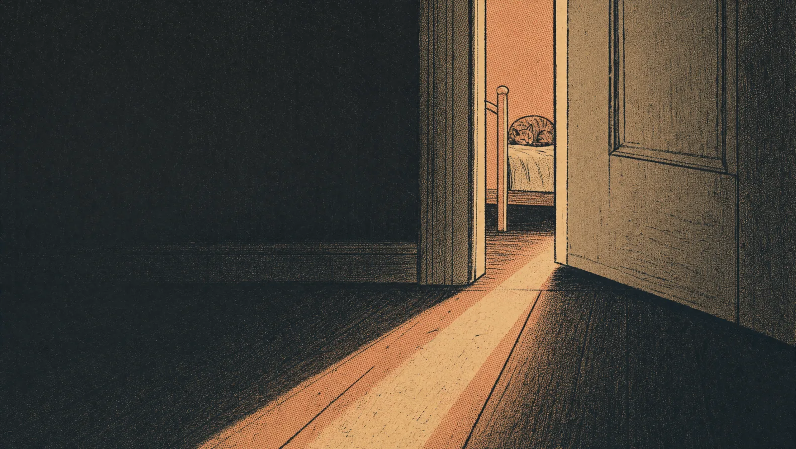A parent and child at bedtime