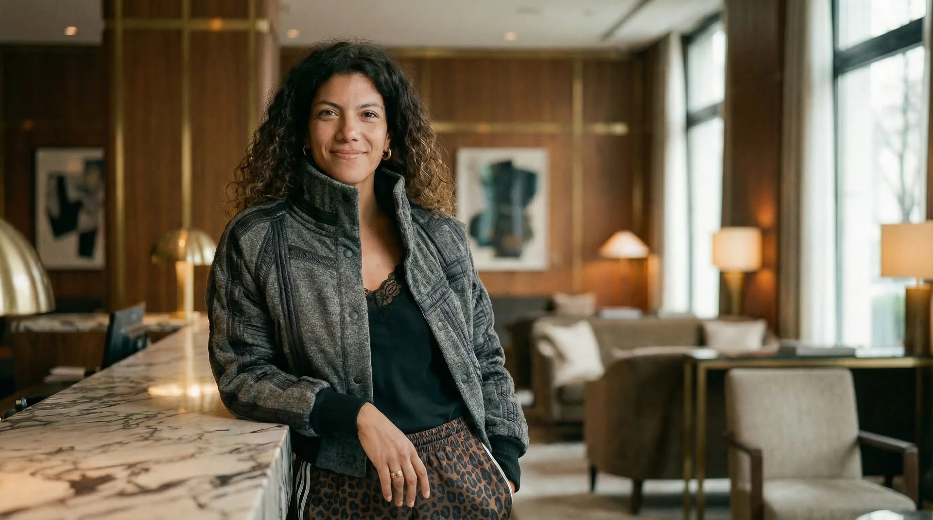 Dina Hegazi en un evento profesional